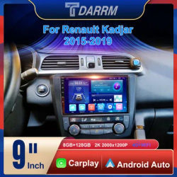 Android 12 For Renault Kadjar 2015-2019 Car Multimedia GPS Radio Navigation NAVI Player stereo WiF+4G BT 360 Camera Screen