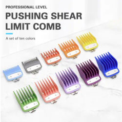 10Pcs Universal Hair Clipper Guards Barber Trimmer Attachment Limit Combs Professional Barber Accessories Replacement Set