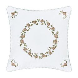 Rialto Sage 16 Inch Square Decorative Throw Pillow by Royal Court in White (Size ONE SIZE)