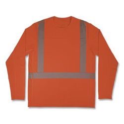 ergodyne Chill-Its 6688 Type R Class 2 Cooling Hi-Vis Sun Shirt with UV Protection, 3X-Large, Orange (EGO12235)