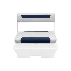 Wise 70 Qt/62 Qt Swingback Cooler Back Rest/Seat Cushion Set Brite White/Mariner Blue Medium 8WD156-BS-1904