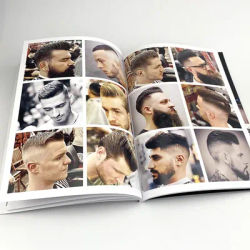 Barbershop Men's Hairdressing Magazine Atlas Salon Fashion Pro Barber Book Stylist Design Illustration Album Barbershop Styling