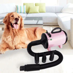 lucn 3000W Pet Hair Dryer Adjustable Speed, 3 Nozzles & Hose for Dog Grooming, Car Blower, High Power Deshedding Force Dryer