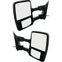 JC Whitney Mirror Textured Black, Driver & Passenger Side, 1-year limited warranty SET-JFD275ER-S