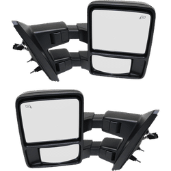 JC Whitney Mirror Textured Black, Driver & Passenger Side, 1-year limited warranty SET-JFD169ER-S