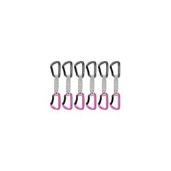Mammut Workhorse Keylock 12 cm 6-Pack Quickdraws Straight Gate/Bent Gate Key Lock Grey-Pink 12 cm 2040-02571-33276-74