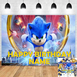Customized Blue Superhero Children's Bathing And Baptism Birthday Party Theme Background Decorative Photography Studio Banner