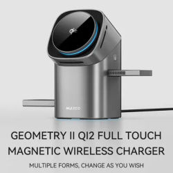 Chargeur sans fil magnétique Qi2 chargeur rapide 3 en 1 charge rapide intelligente 15W pour IPhone 12/13/14/15/16 pour Iwatch et AirPods