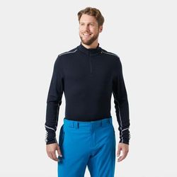 Helly Hansen Men's Lifa Merino Midweight 1/2 Zip Base Layer Navy XL