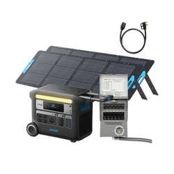 Anker SOLIX F2000 + 6-Circuit Manual Transfer Switch + 2× 200W Solar Panel