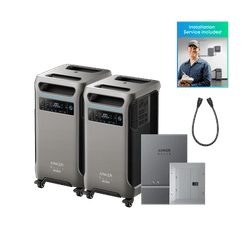 2× Anker SOLIX F3800 Plus + Smart Home Power Kit + Installation Service