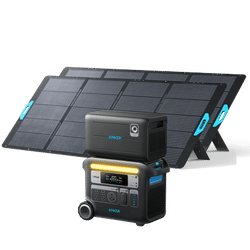 Anker SOLIX F2000 Solar Generator + Expansion Battery + 2× 400W Solar Panel