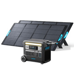 Anker SOLIX F2000 Solar Generator + 2× 400W Solar Panel