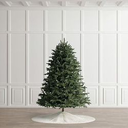 Windsor Noble Fir Full Profile Quick-Light Tree - Clear/Color-Changing, 7-1/2' with clear/multicolored lights - Frontgate - Christmas Tree