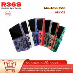 Original ARKOS R36S 256G/128G/64G R36S Retro Handheld Game Console 3.5'' IPS Open Source Linux Portable Pocket Game Player MAX