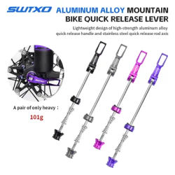 MTB Bicycle Quick Release QR Skewers Hub Axle Wheels Locking Lever Bike Parts Aluminum alloy Front 9x100 Rear 100x135mm