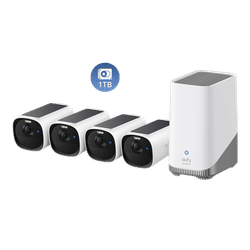eufyCam E40 4-Cam Kit (HomeBase S380) + 1 TB Hard Drive 4-Cam Kit+1TB