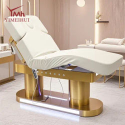 White Beauty Salon Furniture Medical Facial Spa Bed 4 Motors Electric Saloon Reclining Cosmetic Therapy Bed