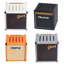 Support de médiator de guitare Portable de grande capacité, étanche, haut-parleur d'ampli imprimé en 3D, étui de plectres de guitare, rangement et affichage de plectres