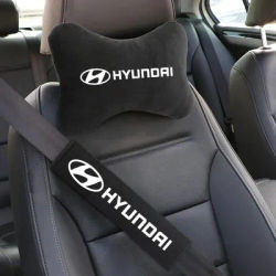 Auto Cintura di Sicurezza di Protezione Spallacci Poggiatesta Collo Cuscino Accessorio Per Hyundai i30 i40 ix 35 Coupe Tucson Sonata Elantra Kona