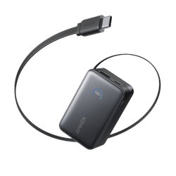 Anker Nano Power Bank (10K, 45W, Built-In Retractable USB-C Cable)