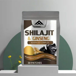 Hot Sale: 30-Patch Shilajit & Ginseng Supplement – Boosts Energy, Endurance, Brain Memory & Immunity
