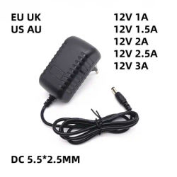 AC 110V-240V to DC 12V 1A 1.5A 2A 2.5A 3A Converter power Adapter Charger for LED Strip Light CCTV Camera Speaker TV Box Motor