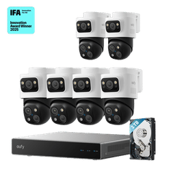 eufy PoE NVR Security System S4 Max + 2 PoE Cam S4 Add-Ons