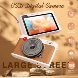 CCD Digital Camera WiFi Transmission 7200W Pixel HD Dual Camera Auto Focus Camera 4 inch Touch Screen Retro Entry-level Camera