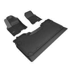 3D Mats USA Floor Made of Rubber Black Molded Liner, Front & Rear, Limited Warranty L1DG04101509
