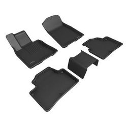 3D Mats USA Floor Made of Rubber Black Molded Liner, Limited Warranty L1GS01101509