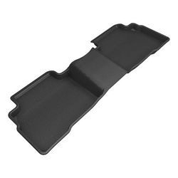 3D Mats USA Floor Made of Rubber Black Molded Liner, Second Row, 3-year limited warranty L1KA07521509