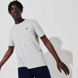 Lacoste Ultra Dry Cotton Sport T-Shirt Men's Tennis Apparel Grey Chine