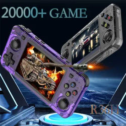 R36H Retro Handheld Video Game Console Arkos System 3.5 Inch IPS Screen Portable Pocket Video Player R36S Horizontal 64G 128G
