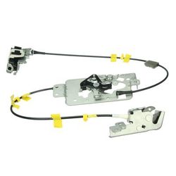 Autotecnica Door Handle Latch Gray, Rear, Driver Side, 24-month, unlimited-mileage limited warranty FD0818433