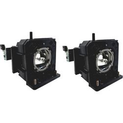 Jaspertronics™ Original Lamp & Housing TwinPack for the Panasonic PT-DX100LK Projector - 1 Year Warranty