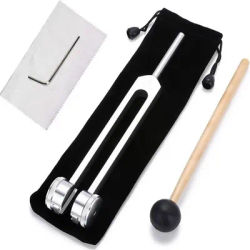 128 Hz Tuning Fork Set Weighted Bio-Acoustic Tuning Fork for Healing Chakra, Sound Therapy, Reliever Stress