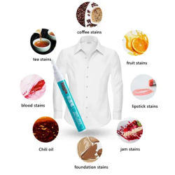 Magic Clothing Stain Removal Pen Portable Washing Free Oil Red Wine Stain Remover Marker Pen For Small Greasy Filth On T-Shirt