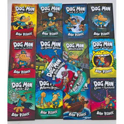 Random 4 Book Dog Man Detective Dog's Adventures paperback Picture English Books Comic Adventure Story book