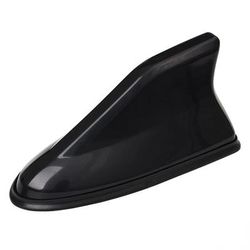 Universal Car Shark Fin Antenna FM AM Radio Signal Aerial Roof Mount Sleek Auto Styling Accessory For All Car Models black
