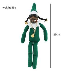 Snoop On A Stoop Christmas Elf Doll: Home Decoration & New Year Christmas Gift Toy Color: Christmas Elf Doll
