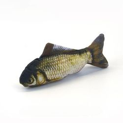 Cute Fish Plush Toy: Interactive Cat Training & Entertainment Supplies Color: Grass Carp