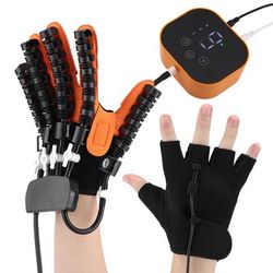 Left & Right Hand Finger Rehabilitation Robot Gloves Stroke & Hemiplegia Therapy Glove For Cerebral Infarction Recover left Hand medium