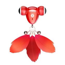 Kitifish Cat Toy: Automatic Smart Teasing Toy For Cats Self Charging, Small Goldfish Design Red