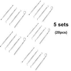 Stainless Steel Dental Hygiene Kit, Tartar Scraper, Plaque Remover, Scaler, Teeth Cleaning Tool Set For Oral Care set 3