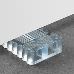 Anti Collision Rubber Safety Guard Door Stop Grey