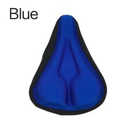 Padded Gel Bike Seat Cushion With 3D Foam Support For Mountain And Exercise Bikes blue