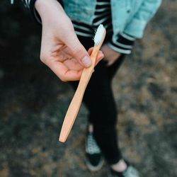 Eco Friendly Bamboo Toothbrush White