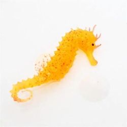 Artificial Luminous Seahorse Fish Tank Decor: Glow in Dark Silicone Fake Fish 1
