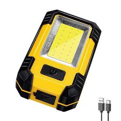 4000mAh LED Work Light: Rechargeable Super Bright COB Flashlight With Magnetic Portable Outdoor Camping Lantern Emerge 1PCS